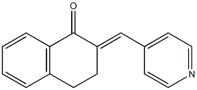 2-[(E)-4-Pyridylmethylene]-3,4-dihydronaphthalene-1(2H)-one Struktur