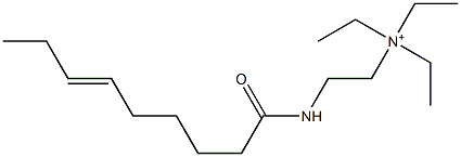 N,N,N-Triethyl-2-(6-nonenoylamino)ethanaminium Struktur