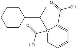 (-)-Phthalic acid hydrogen 1-[(R)-1-cyclohexylethyl] ester Struktur