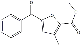 5-Benzoyl-3-methyl-2-furancarboxylic acid methyl ester Struktur