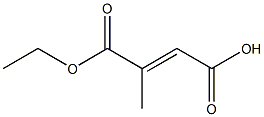 2-Methylfumaric acid 1-ethyl ester Struktur