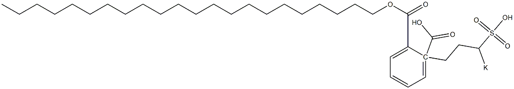 Phthalic acid 1-docosyl 2-(3-potassiosulfopropyl) ester Struktur