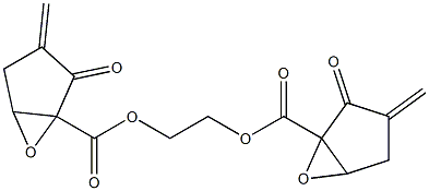 1,2-Ethanediylbis[1,5-epoxy-3-methylene-2-oxocyclopentane-1-carboxylate] Struktur