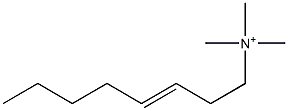 N,N,N-Trimethyl-3-octen-1-aminium Struktur