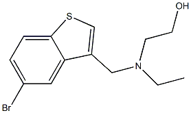 5-Bromo-3-[[N-ethyl-N-(2-hydroxyethyl)amino]methyl]benzo[b]thiophene Struktur