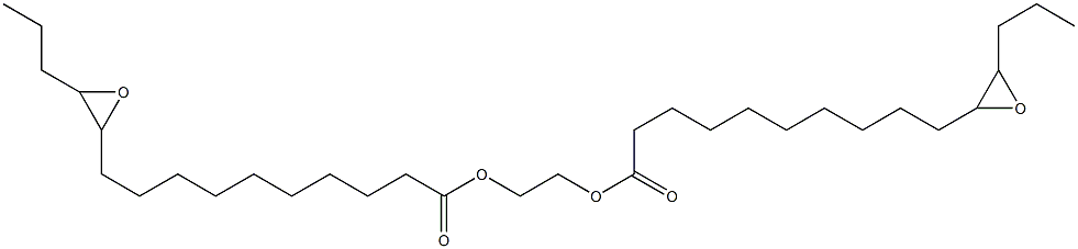 Bis(11,12-epoxypentadecanoic acid)1,2-ethanediyl ester Struktur