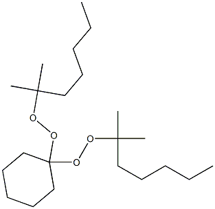 1,1-Bis(1,1-dimethylhexylperoxy)cyclohexane Struktur