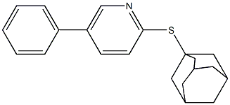 2-[(Adamantan-1-yl)thio]-5-phenylpyridine Struktur