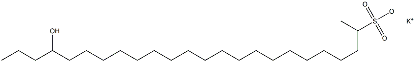 21-Hydroxytetracosane-2-sulfonic acid potassium salt Struktur