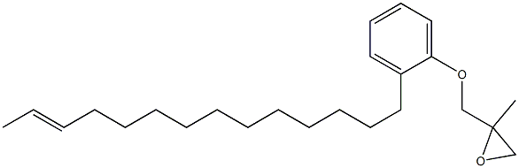 2-(12-Tetradecenyl)phenyl 2-methylglycidyl ether Struktur