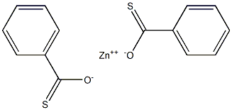 Bis(thiobenzoic acid)zinc salt Struktur