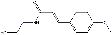 N-(2-Hydroxyethyl)-4-methoxy-trans-cinnamamide Struktur