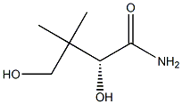 [R,(+)]-2,4-Dihydroxy-3,3-dimethylbutyramide Struktur