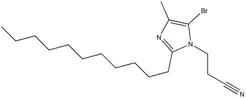 5-Bromo-1-(2-cyanoethyl)-4-methyl-2-undecyl-1H-imidazole Struktur