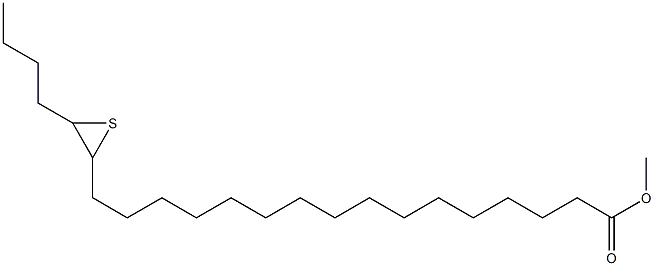 17,18-Epithiodocosanoic acid methyl ester Struktur