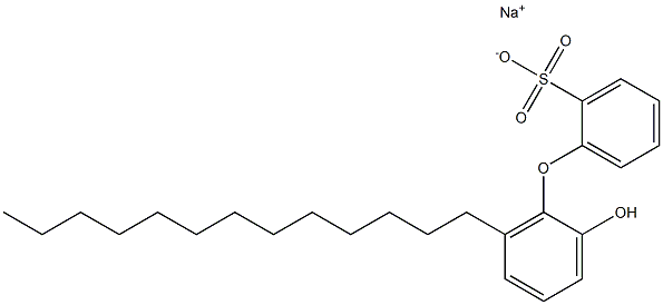 2'-Hydroxy-6'-tridecyl[oxybisbenzene]-2-sulfonic acid sodium salt Struktur