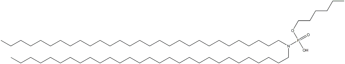 N,N-Dinonacosylamidophosphoric acid hydrogen hexyl ester Struktur