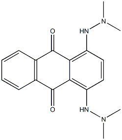 1,4-Bis(2,2-dimethylhydrazino)-9,10-anthraquinone Struktur