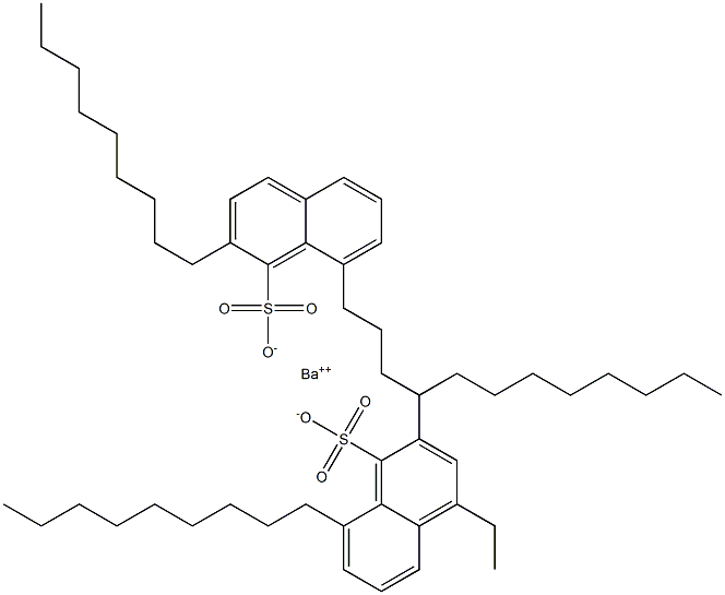 Bis(2,8-dinonyl-1-naphthalenesulfonic acid)barium salt Struktur