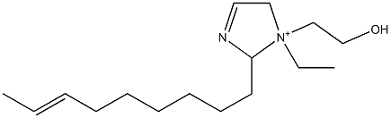 1-Ethyl-1-(2-hydroxyethyl)-2-(7-nonenyl)-3-imidazoline-1-ium Struktur