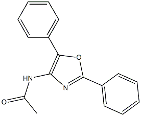 N-(2,5-Diphenyl-4-oxazolyl)acetamide Struktur