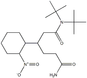 N,N-Di(tert-butyl)-3-(2-nitrocyclohexyl)adipamide Struktur