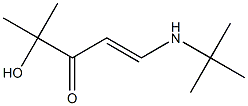 1-(tert-Butylamino)-4-hydroxy-4-methyl-1-penten-3-one Struktur