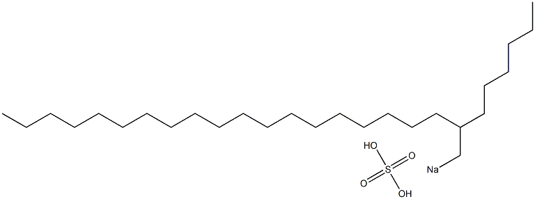 Sulfuric acid 2-hexylhenicosyl=sodium salt Struktur