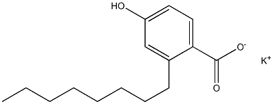 2-Octyl-4-hydroxybenzoic acid potassium salt Struktur