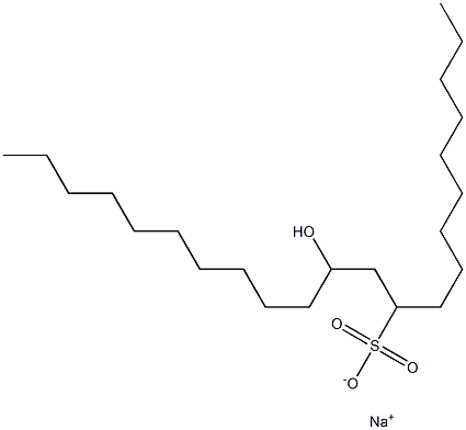 12-Hydroxydocosane-10-sulfonic acid sodium salt Struktur