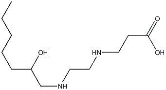 3-[N-[2-[N-(2-Hydroxyheptyl)amino]ethyl]amino]propionic acid Struktur