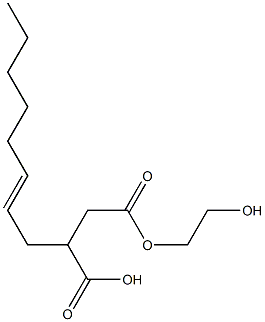 3-(2-Octenyl)succinic acid hydrogen 1-(2-hydroxyethyl) ester Struktur