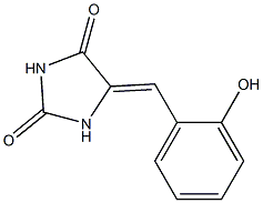 5-[2-Hydroxybenzylidene]imidazolidine-2,4-dione Struktur