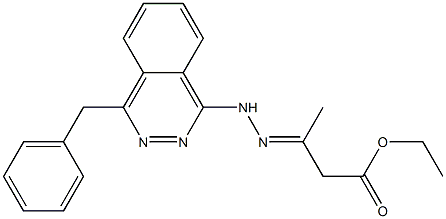 3-[2-(4-Benzylphthalazine-1-yl)hydrazono]butyric acid ethyl ester Struktur