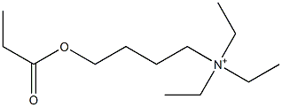 N,N,N-Triethyl-4-(propanoyloxy)-1-butanaminium Struktur