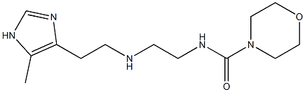 N-[2-[2-(5-Methyl-1H-imidazol-4-yl)ethylamino]ethyl]morpholine-4-carboxamide Struktur