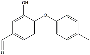 3-Hydroxy-4-(4-methylphenoxy)benzaldehyde Struktur