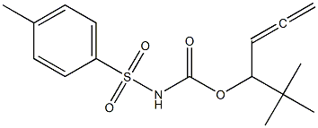 N-Tosylcarbamic acid 1-tert-butyl-2,3-butadienyl ester Struktur