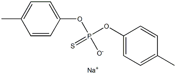 Dicresyl monothiophosphate sodium salt Struktur