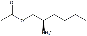 (2R)-1-(Acetyloxy)hexan-2-aminium Struktur