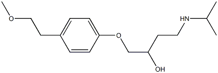 4-(Isopropylamino)-1-[4-(2-methoxyethyl)phenoxy]-2-butanol Struktur