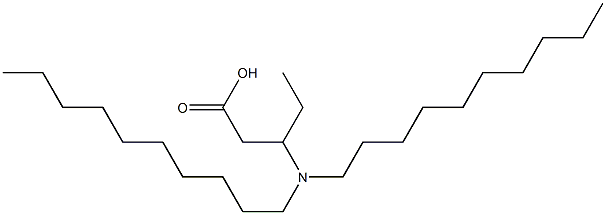 3-(Didecylamino)valeric acid Struktur