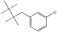 1-(3-Chlorobenzyl)-1,1,2,2,2-pentamethyldisilane Struktur