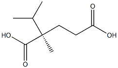 [R,(-)]-2-Isopropyl-2-methylglutaric acid Struktur