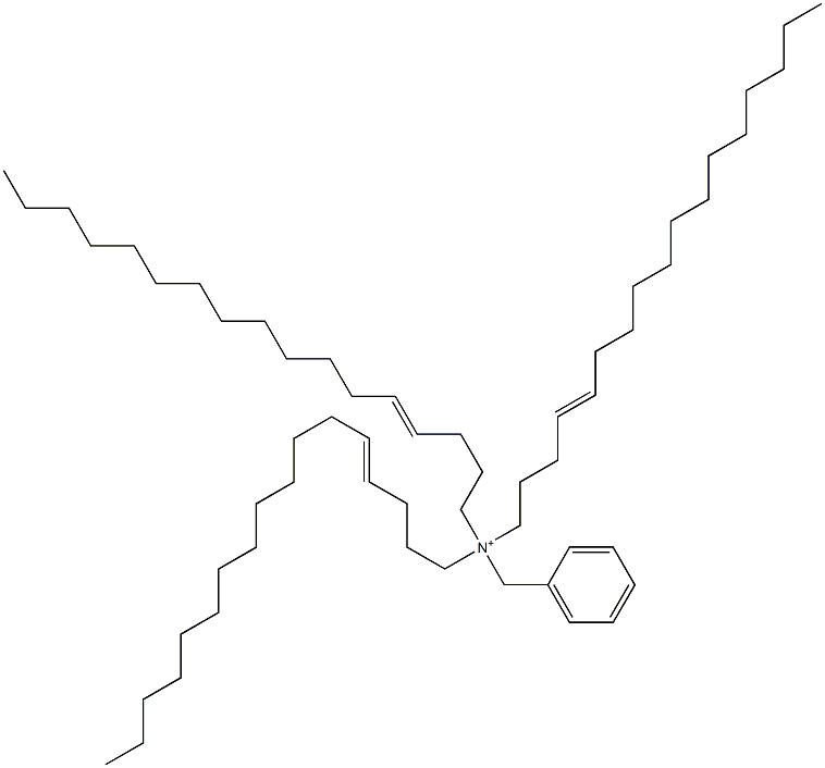 Tri(4-heptadecenyl)benzylaminium Struktur