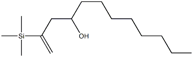 2-(Trimethylsilyl)-1-dodecen-4-ol Struktur