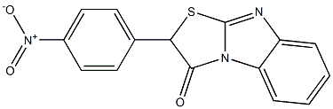 2-(4-Nitrophenyl)thiazolo[3,2-a]benzimidazol-3(2H)-one Struktur