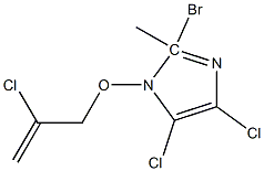 2-Bromo-4,5-dichloro 1-(2-chloro-2-propenyloxy)methyl-1H-imidazole Struktur