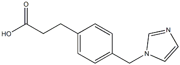 3-[4-[(1H-Imidazol-1-yl)methyl]phenyl]propionic acid Struktur