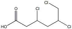 3,5,6-Trichlorocaproic acid Struktur